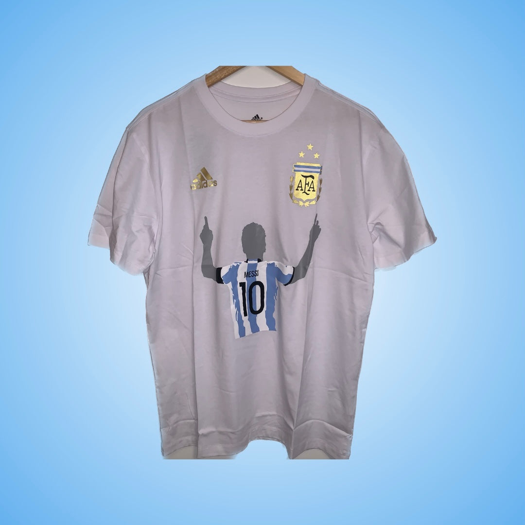 Argentina 2022 World Cup Winners T-Shirt (Messi #10)